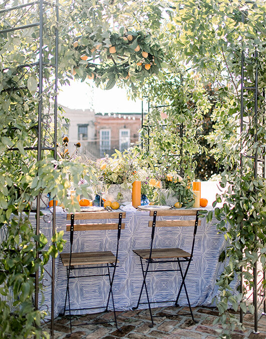 Fruits Florals And French Inspired Details Made This New Orleans Styled Shoot Pop Citrus Table