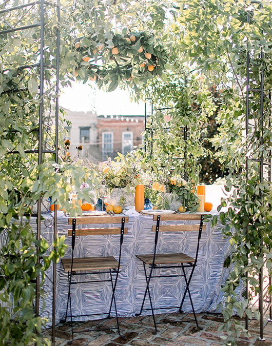 Fruits Florals And French Inspired Details Made This New Orleans Styled Shoot Pop Citrus Table