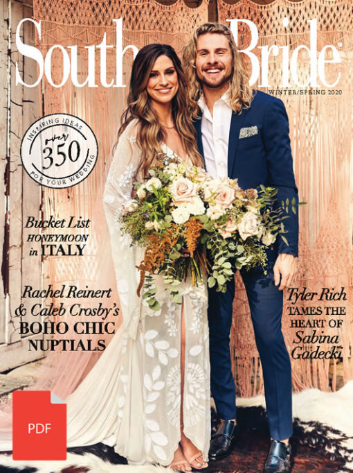 Southern Bride Magazine Cover Spring 2020 Digital Download