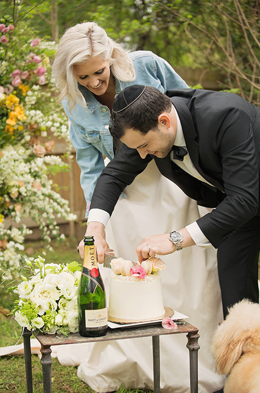 Memphis Chef Josh Steiner & Marketing Director Wallis Tosis Virtual At Home I Do Is Beyond Adorable Cutting Cake