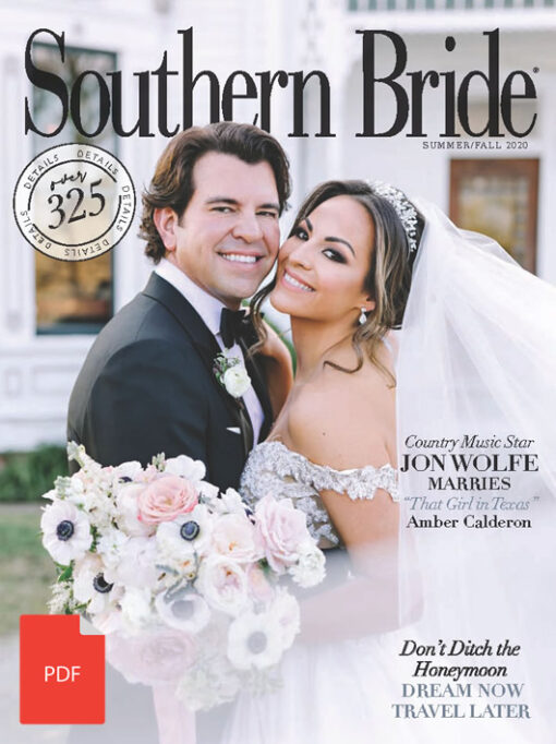 Southern Bride Magazine Cover Fall 2020 Digital Download