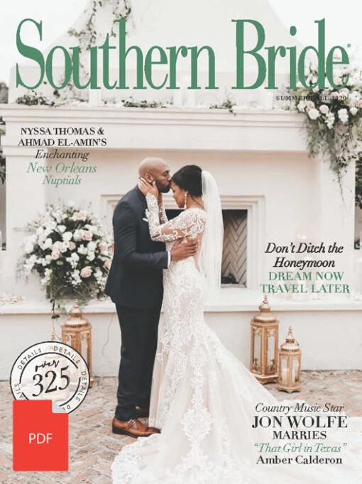 Southern Bride Magazine Cover Summer 2020 Digital Download