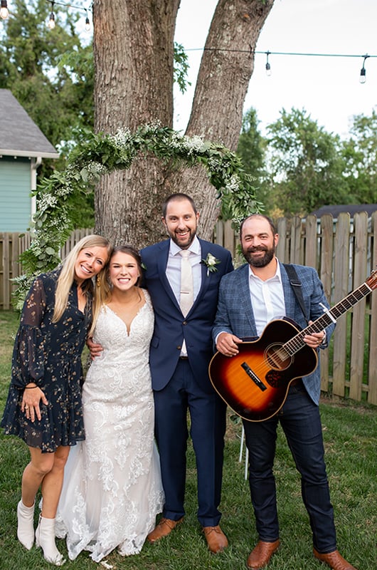 Drew & Ellie Holcomb Surprise Wedding Serenade Bride And Groom With Drew And Ellie