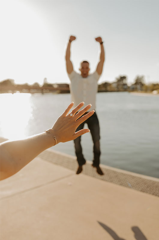 Lifestyle Blogger Madelynn Dunn Says Yes To A Memorable Proposal Jump