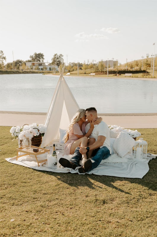 Lifestyle Blogger Madelynn Dunn Says Yes To A Memorable Proposal Seated