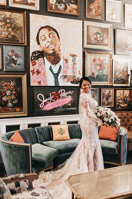 Why Couple Chose A New Orleans Destination Wedding Bridal Portrait Pontchartrain Hotel