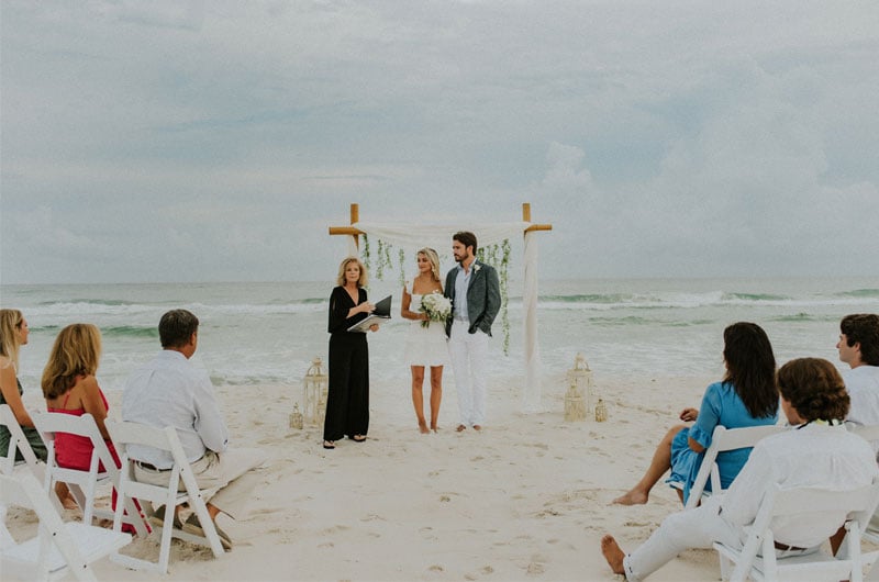 A Simple Seaside Ceremony On Floridas Gulf Coast A Simple Seaside Ceremony On Floridas Gulf Coast