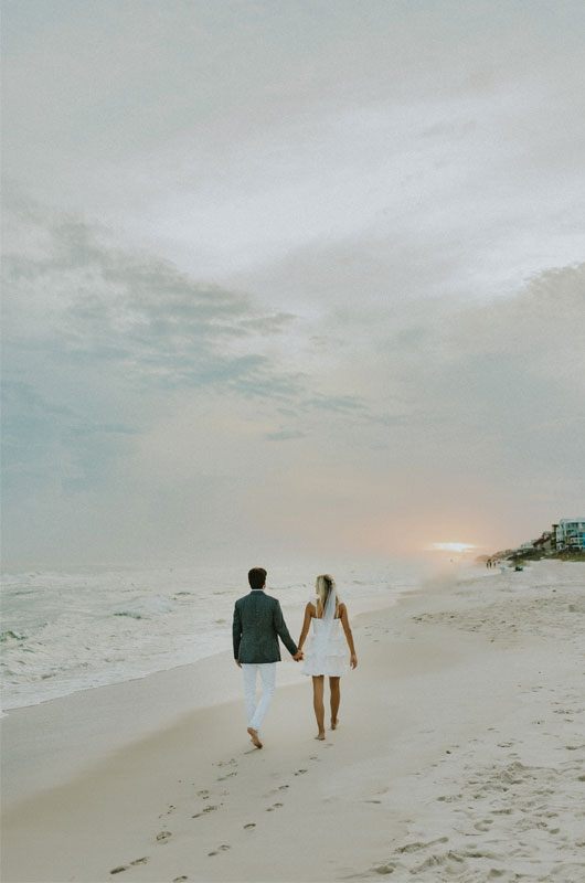 A Simple Seaside Ceremony On Floridas Gulf Coast Sunset