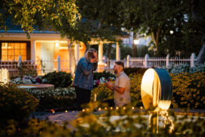 An Unforgettable Proposal At Prescott Park In Portsmouth New Hampshire Bending Down on Knee