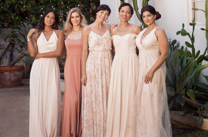 Get Your Dream Wedding Style On A Budget At Brideside Champagne Bridesmaids Dresses