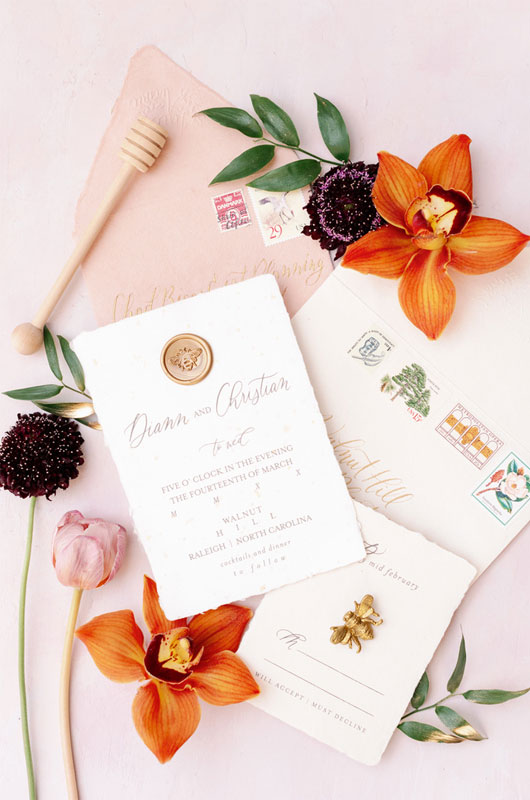 LineAveCalligraphy Revives Lost Artforms To Make Stunning Stationery Floral Invitations