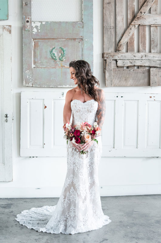 Propcellar Was The Perfect Backdrop For This Vintage Memphis Wedding Bride Portrait