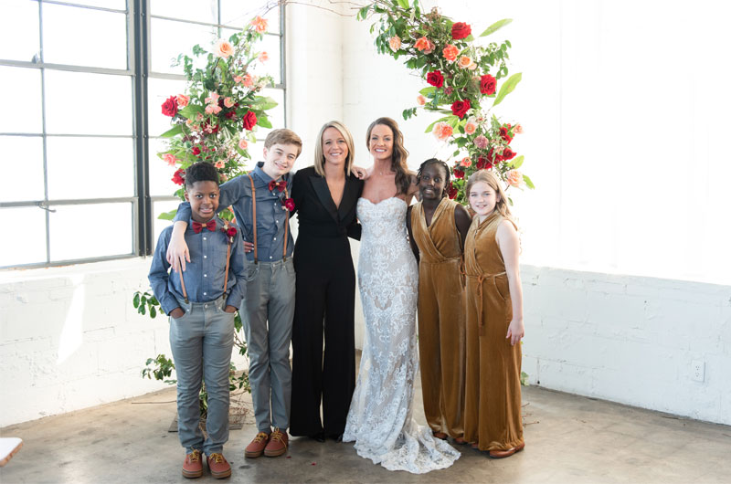 Propcellar Was The Perfect Backdrop For This Vintage Memphis Wedding Family Photo