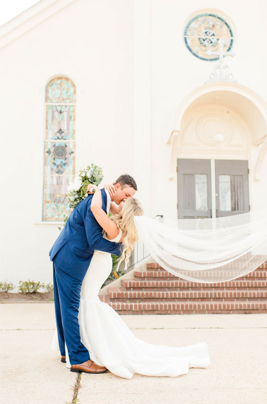 A Romantic Louisiana Summer Wedding Shot By Krystal Troutt Photography Bride And Groom Kissing Scaled.jpg
