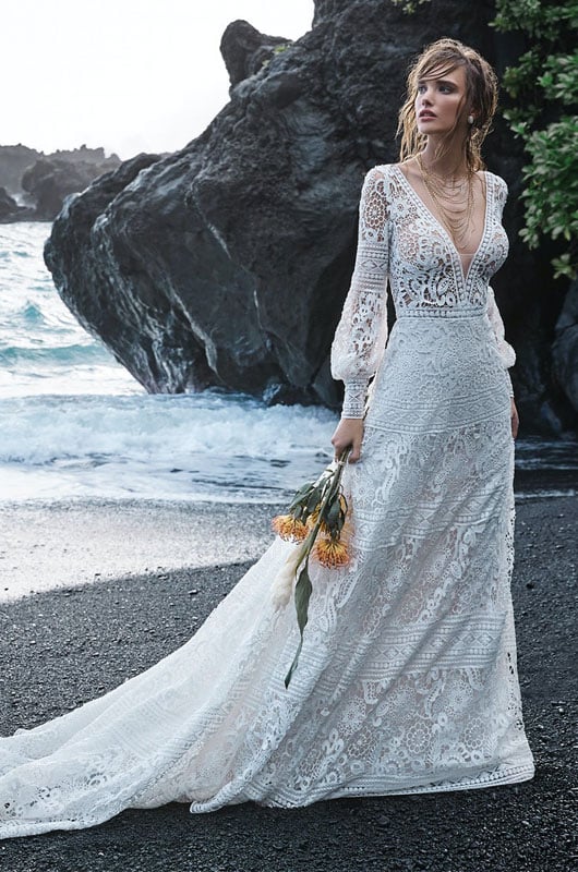 Leading Bridal Boutique Ivory And Beau Shares Wedding Gown Trends For 2021 Model On Beach Leading Bridal Boutique Ivory And Beau Shares Wedding Gown Trends For 2021 Model On Beach