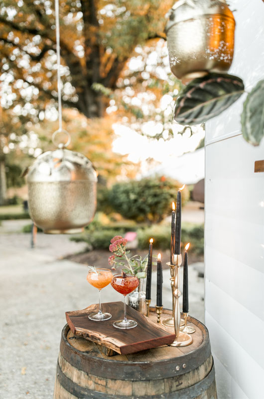 Memphis Metal Museum Styled Wedding Features Fall Boho Vibes Cocktails And Candles