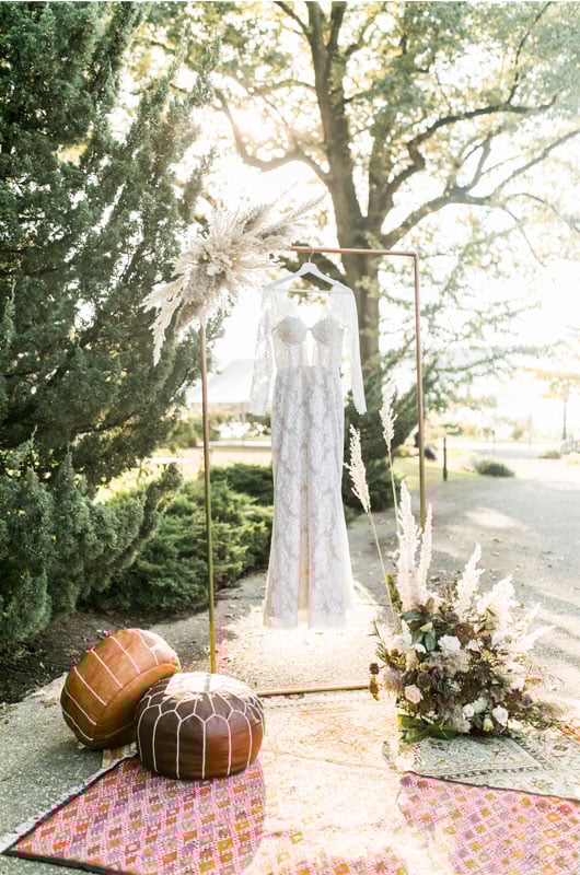 Memphis Metal Museum Styled Wedding Features Fall Boho Vibes Wedding Gown Memphis Metal Museum Styled Wedding Features Fall Boho Vibes Wedding Gown
