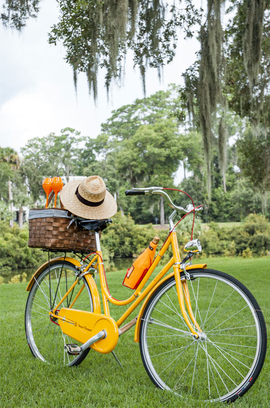 Montage Palmetto Bluff Reveals Micro Wedding Champagne Picnic Experience Bicycle
