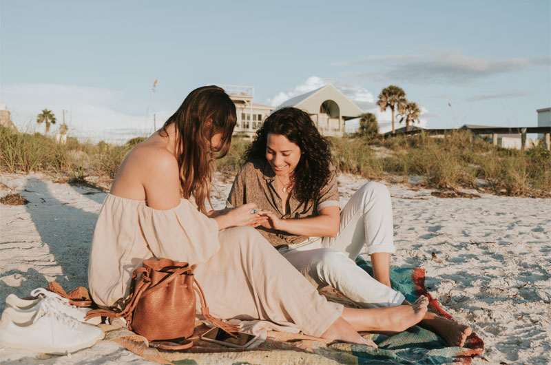 St Petersburg Florida Staycation Ends In Blissful Beachside Proposal Putting On Ring