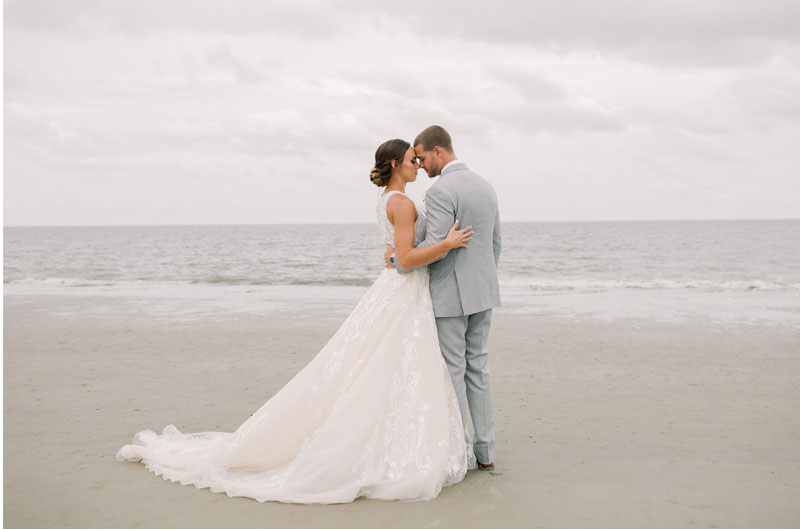 Westin Hilton Head Island Resort And Spa Offers Endless Options For Picturesque Destination Weddings Bride And Groom Embracing On The Beach