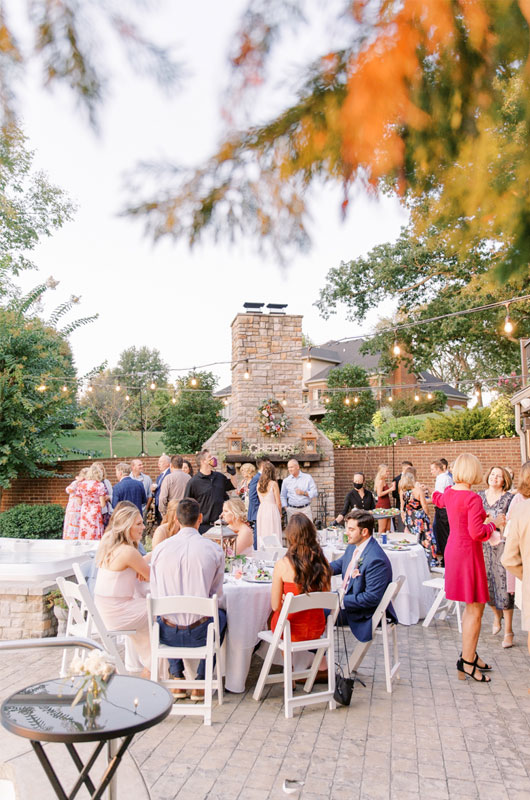 Kirsten Butler Photography Captures A Backyard Wedding In Kentucky Reception Setup