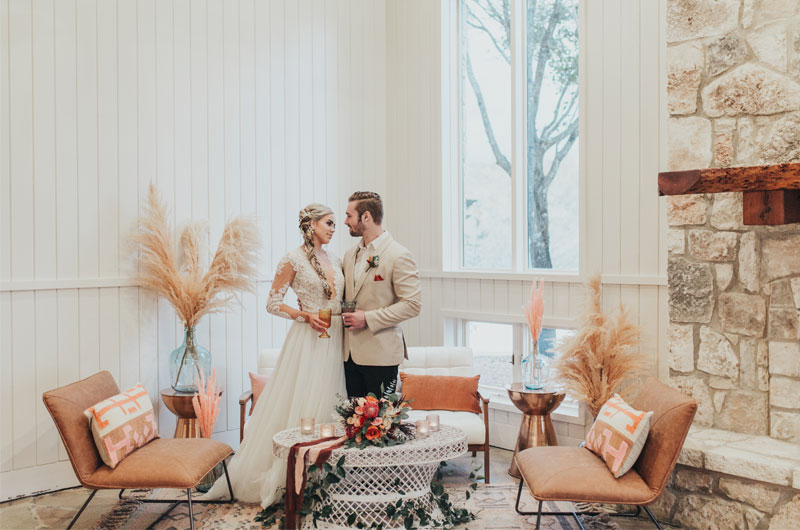 Sendera Springs Showcases Inspiration for a Fall, Rustic Indoor Wedding