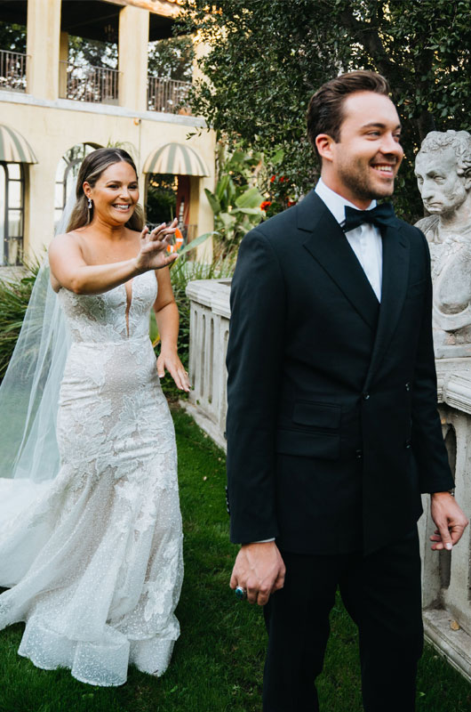 Celebrity Couple Alex Hall And Brianna Hugans Glamorous California Elopement First Look