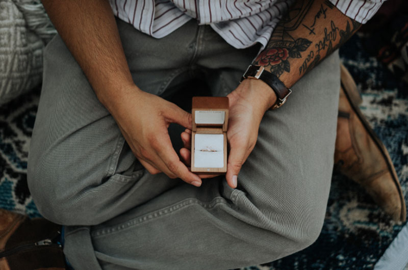 How Much You Should Spend On An Engagement Ring Box In Lap