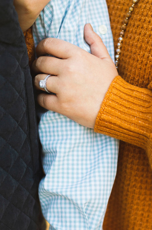 How Much You Should Spend On An Engagement Ring Couple With Sweaters