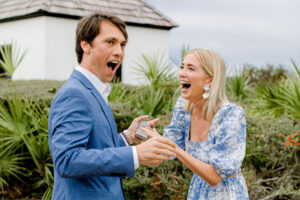 Kara And Chadwick’s Sunny Rosemary Beach Engagement Kara And Chadwick Smiling