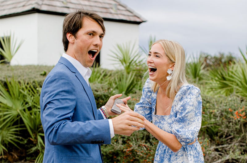 Kara And Chadwick’s Sunny Rosemary Beach Engagement Kara And Chadwick Smiling