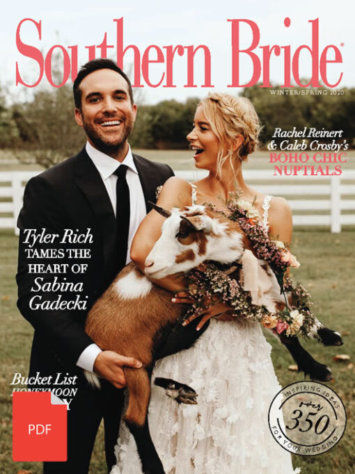 Southern Bride Magazine Cover Winter 2020 Digital Download