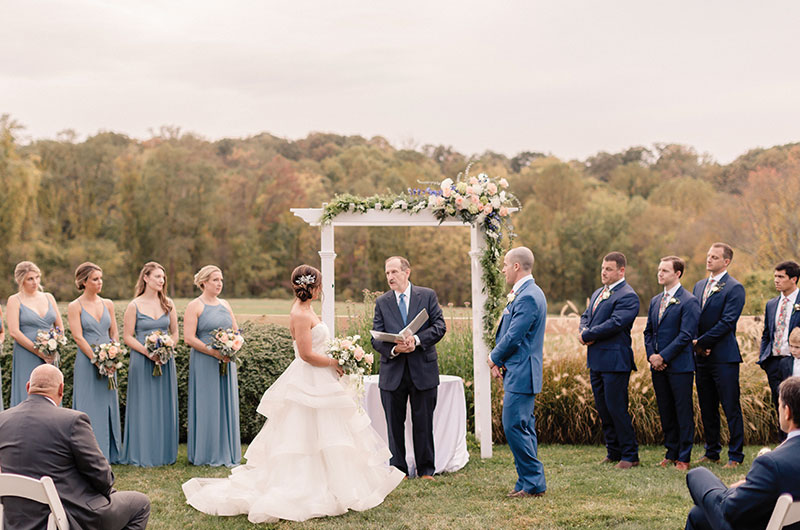 Kayleigh Werner And Adam Scharffs Romantic Farm Wedding In Baltimore County Ceremony