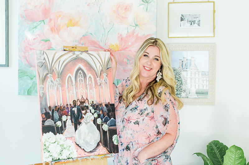 Live Wedding Painting For Your Ceremony And Reception Brittany Branson