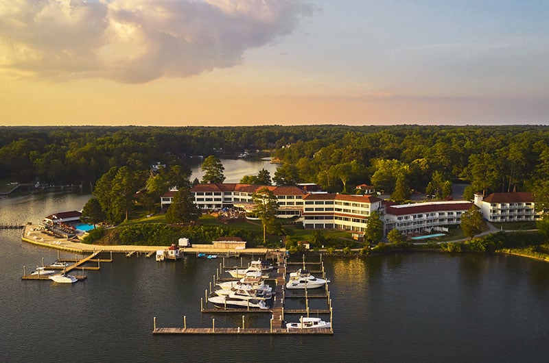 Mini Moon At The Tides Inn Aerial