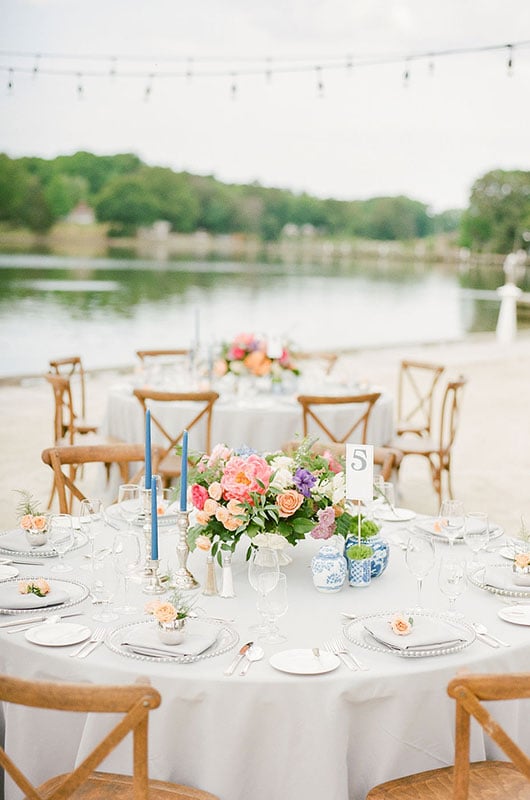 Mini Moon At The Tides Inn Outdoor Reception Setup