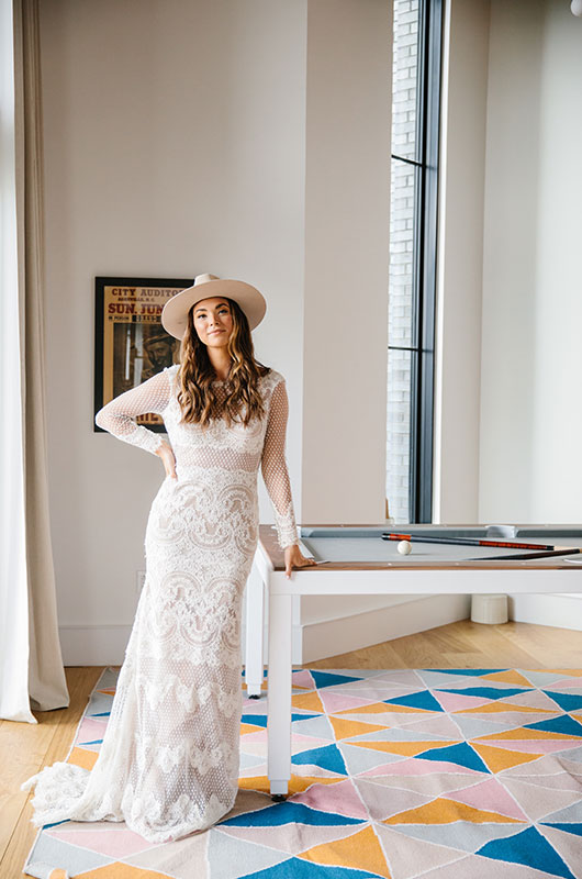 Virgin Hotel Styled Shoot In Southern Bride Magazine's Winter 2021 Issue Lobby