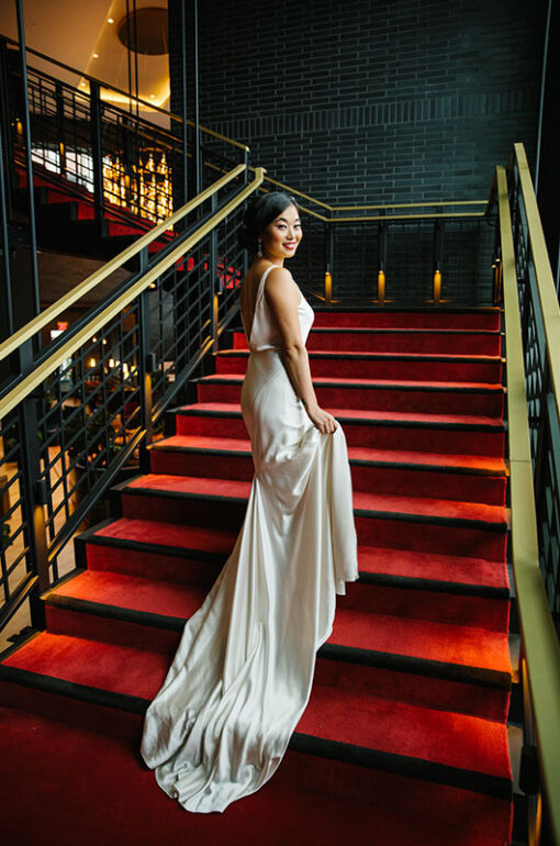 Virgin Hotel Styled Shoot In Southern Bride Magazine's Winter 2021 Issue Staircase