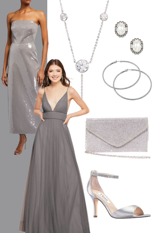 Wedding Weekend Looks Featuring The Pantone 2021 Colors Of The Year Ultimate Gray Bridesmaids