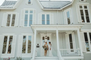 Intimate Timeless Wedding At The McAlister Leftwich House In North Carolina Landscape Exterior