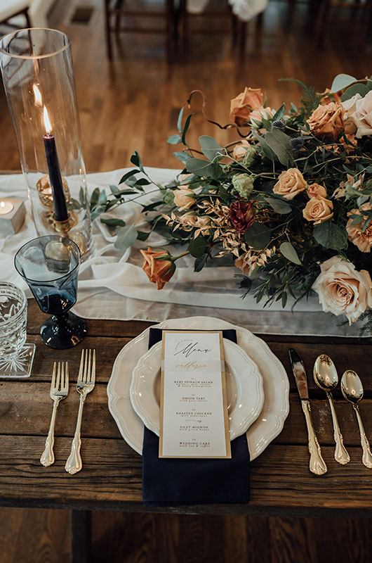 Intimate Timeless Wedding At The McAlister Leftwich House In North Carolina Place Setting