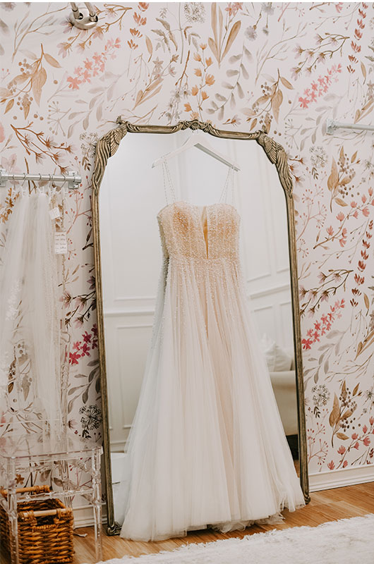 Lavender Park Bridal Is A Bridgerton Inspired Bridal Shop Dress In Mirror