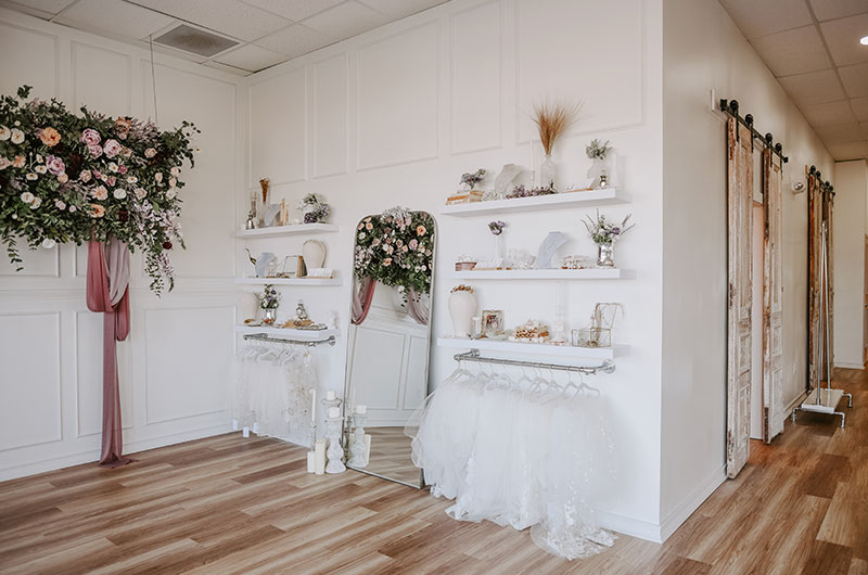Lavender Park Bridal Is A Bridgerton Inspired Bridal Shop Floating Shelves