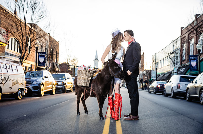 Mod Inspired Wedding Shoot At Historic Franklin Theatre In Tennessee Red Boots