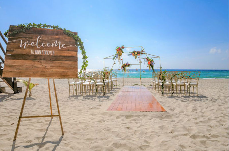 Suggested SEO Title Plan A 2021 Destination Wedding At Paradisus By Melia Resorts Tropical Ceremony Layout