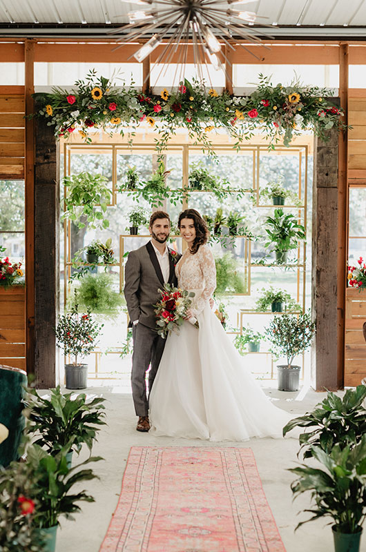 Argentine Polo Inspired Wedding At Garrett Field Estancia In Louisiana Couple Ceremony Altar