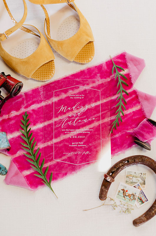 Argentine Polo Inspired Wedding At Garrett Field Estancia In Louisiana Invitation