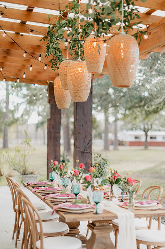 Argentine Polo Inspired Wedding At Garrett Field Estancia In Louisiana Reception Light Fixturea