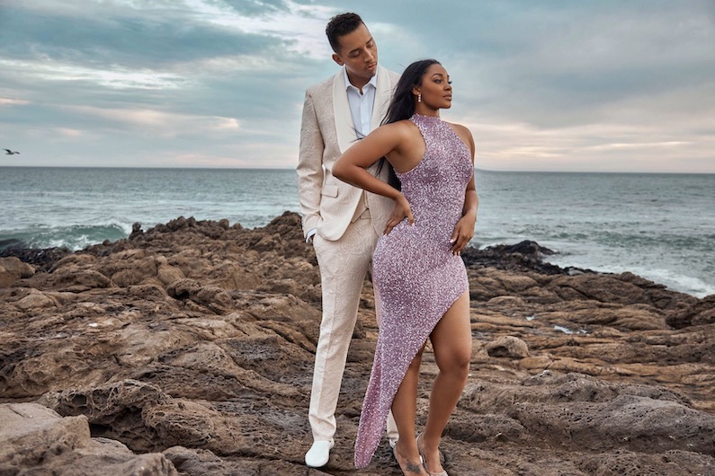 Social Media Influencer Jasmine Luv Gets Engaged Couple Posing In Front Of Water