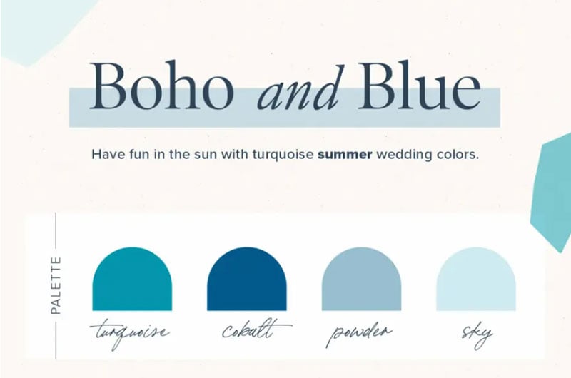 Top Wedding Colors Of 2021 By Season Summer Colors